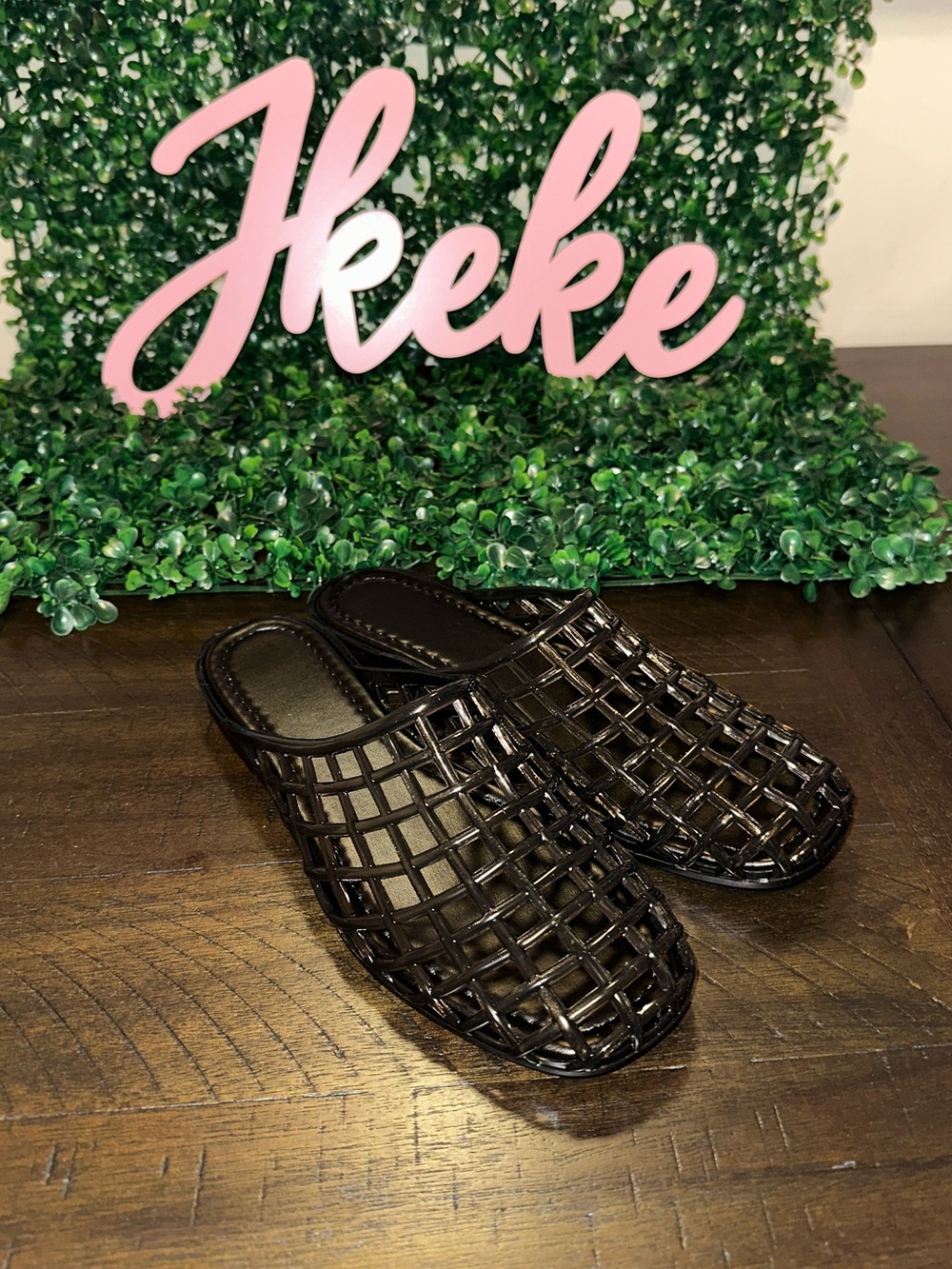 Black Jelly Slide Sandals Women's sizes 6, 7, 8, 9